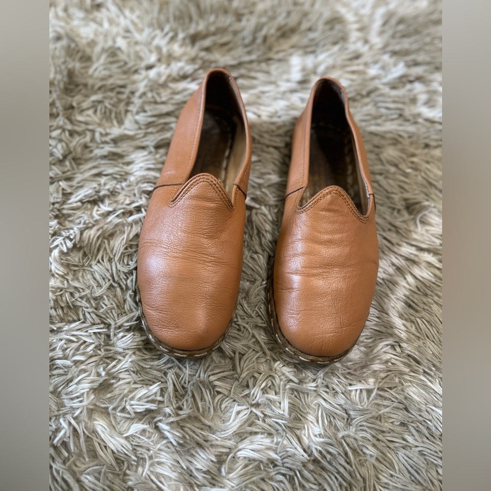 Sabah Tan Leather Loafers
